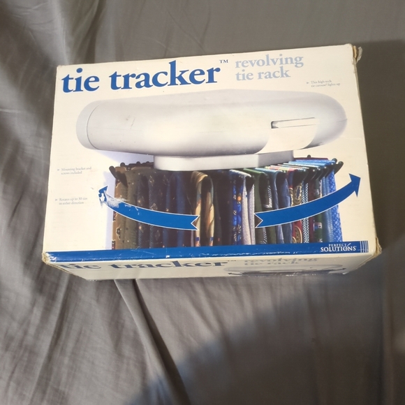 new in box Tie tracker perfect solutions revolving tie rack - Picture 1 of 1
